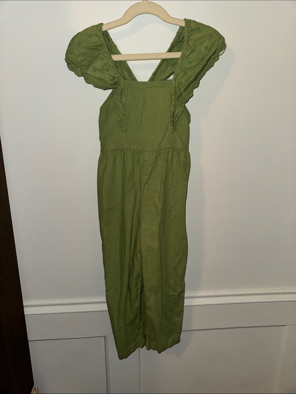 Old Navy Olive Green Eyelet Strap Romper/ Jumpsuit